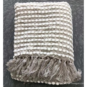 Tassel Big Winter Knit Throw Blanket